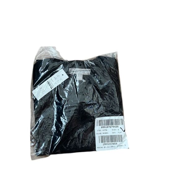 NWT J CREW Belted sweater shell in merino wool in black - Picture 8 of 8